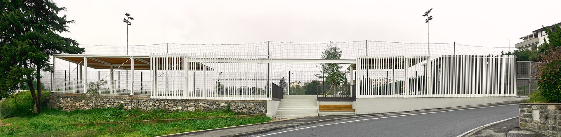 Fotografia di architettura: il campo sportivo della Serra a Prato 1 Campo sportivo della Serra a Prato, foto Amius Studio